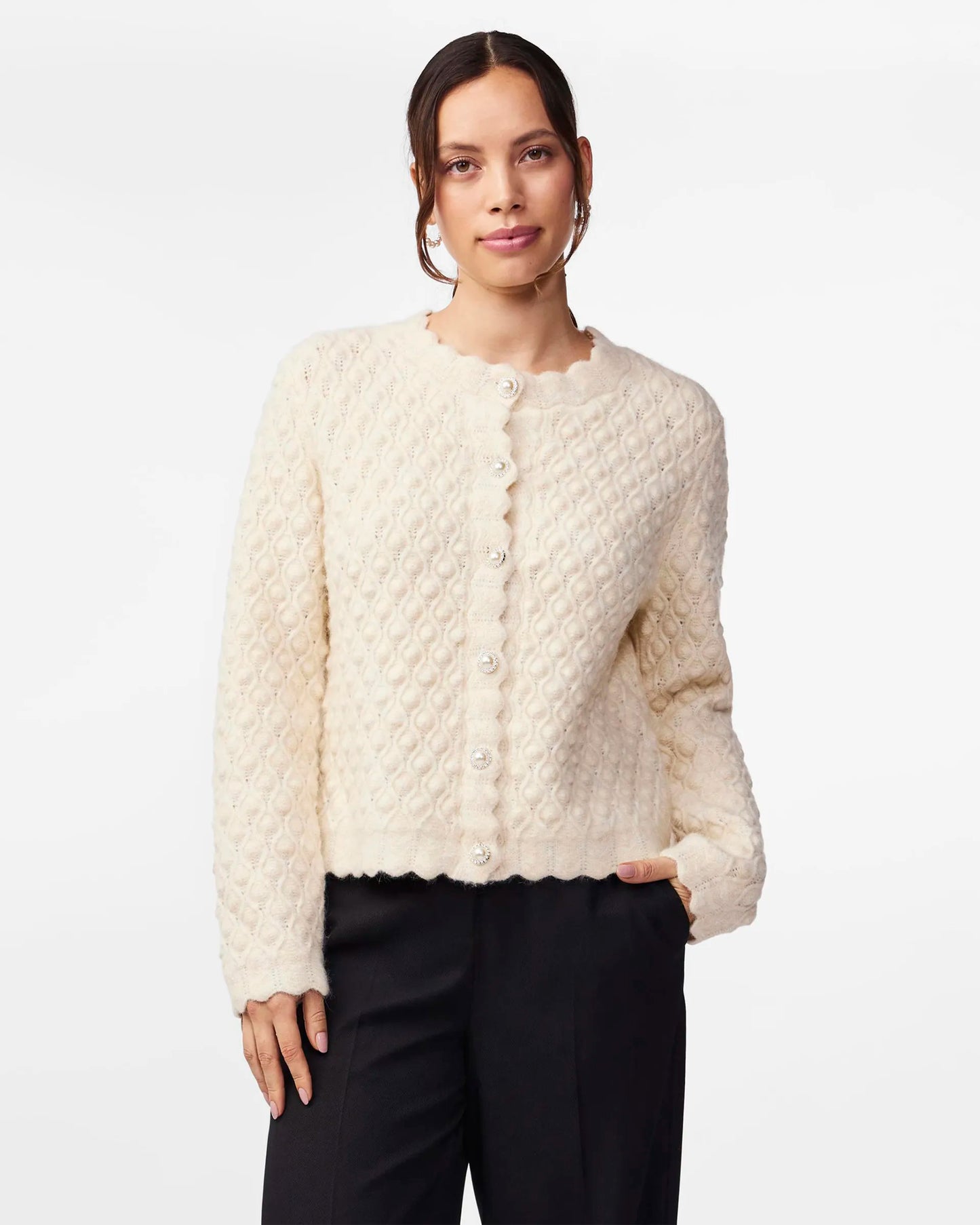 Yas - Yasbubble Knit Cardigan - Birch